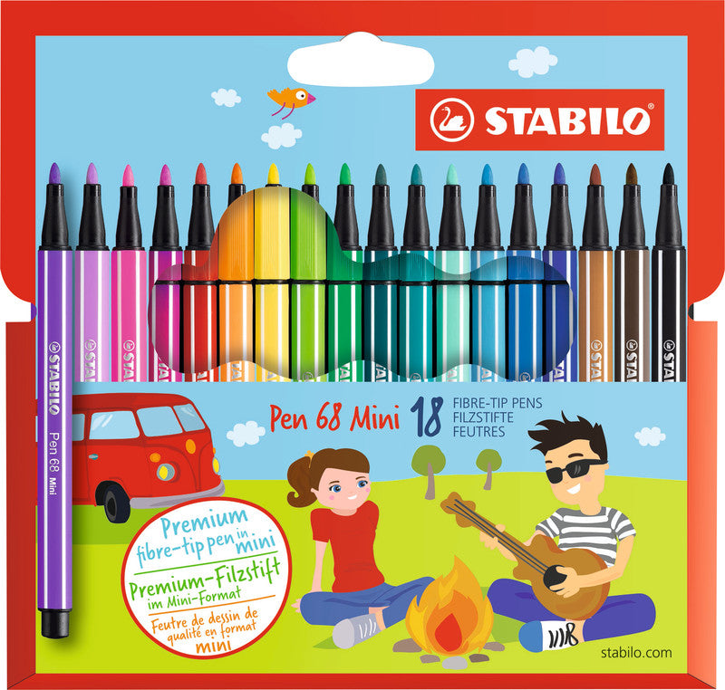 STABILO Filzstifte, Strichbreite 1 mm, 18 Farben