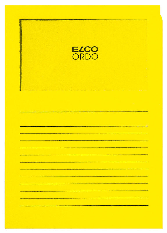 Elco Ordo Classico Sichtmappe A4 – Intensivgelb, Papier, 100er-Pack