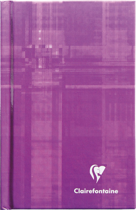 Clairefontaine Notizbuch, 75 × 120 mm, kariert 5 mm, Hardcover, 128 Seiten, 90 g/m² – sortiert