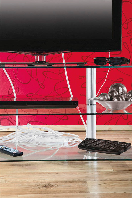 Hama Maxi Kabelbox 400 × 138 × 156 mm – für Kabel bis Ø 20 mm – weiss – Kunststoff