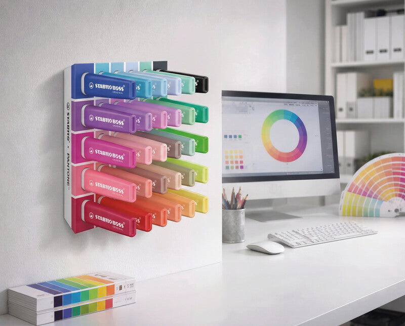 STABILO Textmarker – 30er Set, Farben sortiert, Keilspitze 2–5 mm