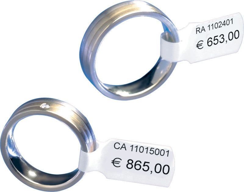 HERMA Ringetiketten – Spezialstanzung 49 × 10 mm, permanent, weiss, A4, 25 Blatt (1'500 Stk.)