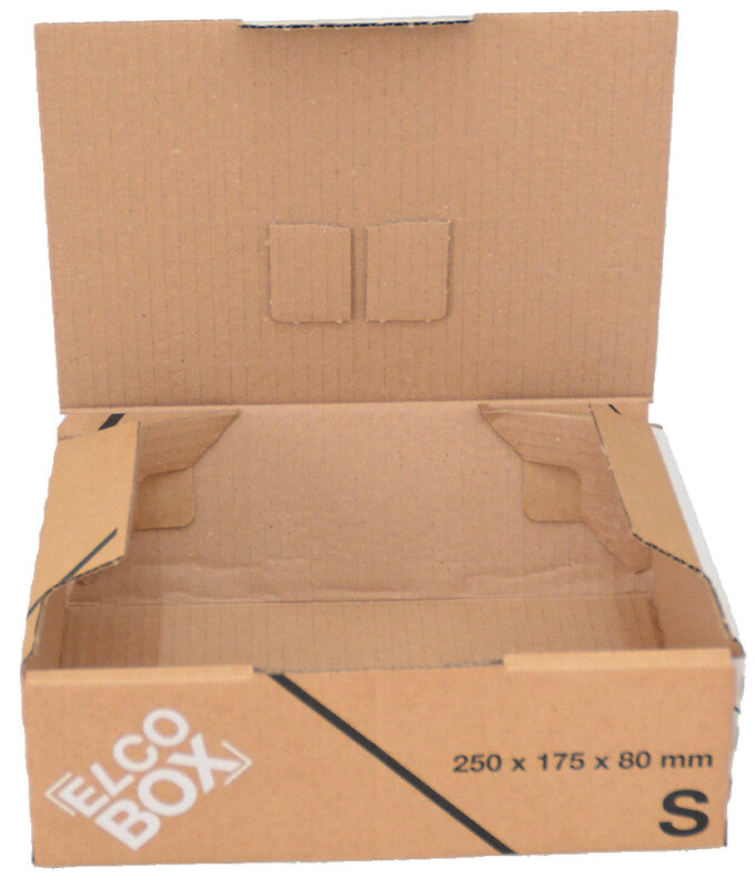 Elco Versandbox, braun – 260 × 190 × 90 mm