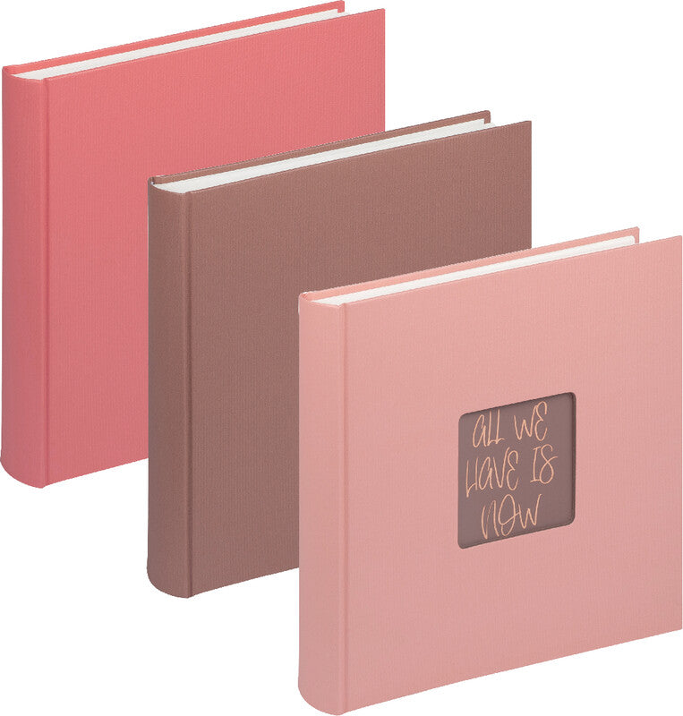 Walther Fotobuch, gebunden, 100 Seiten, weiss, 30 × 30 cm, Papier, Living Coral, mit Pergamin