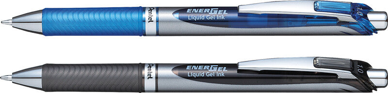 Pentel EnerGel BL80 – Tintenroller, schnelltrocknend, Druckmechanik, 0,5 mm, schwarz