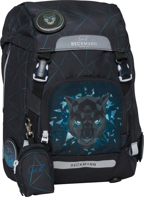 Beckmann Classic Schulrucksack – Panther – 24,0×37,0×25,0 cm – aus recycelten PET-Flaschen