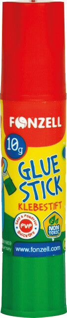 Fonzell Klebestift – Stift, permanent, transparent, lösemittelfrei, 10 g, für Papier, Fotos, Stoff u. a.