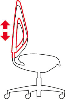 Giroflex Bürostuhl 353 – Sitzhöhe 39–51 cm, 110 kg, Schwarz