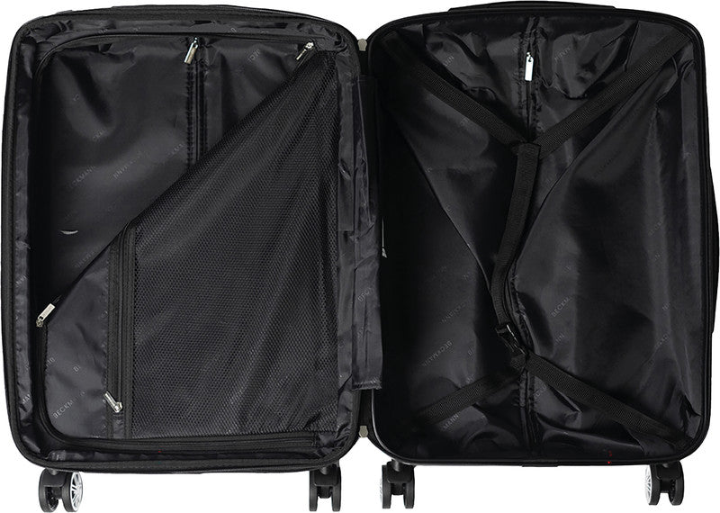 Beckmann Handgepäck-Trolley Motion – 40 l, Hartschale PP, 4 Doppelrollen, mit TSA, schwarz, 39 × 55 × 23 cm