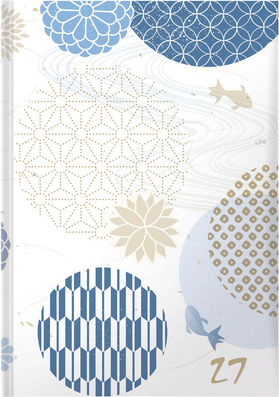Biella Executive Trend Agenda – 1 Tag pro Seite, gebunden, 14,5 × 20,5 cm, 2027, mehrsprachig, Japanisch, FSC
