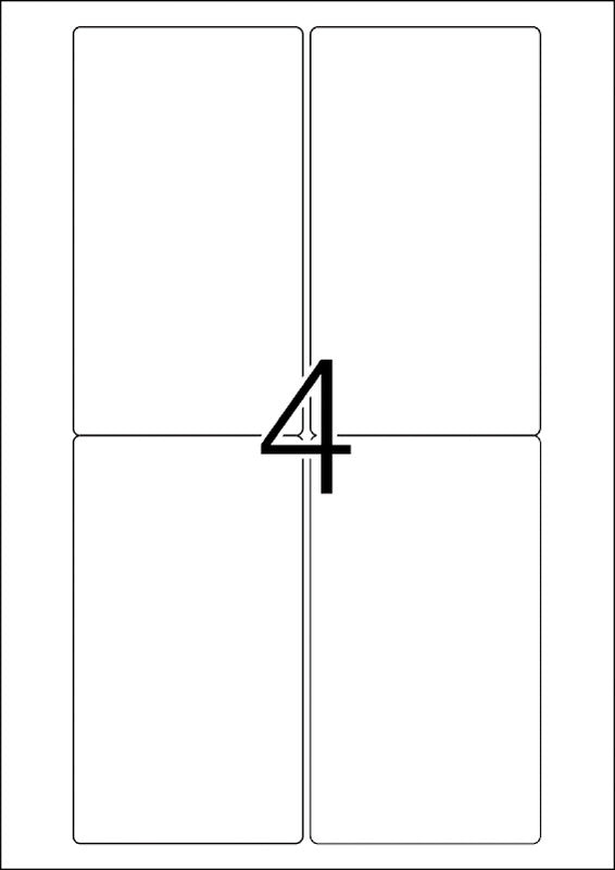 HERMA Drucketiketten, 79 mm × 140 mm, weiss, Papier, selbstklebend, 400 Etiketten (100 Blätter)