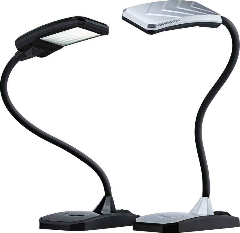 Hansa LED Tischleuchte Twist – USB, 5-stufig dimmbar – 4'300 K – 300 lm 6 W – silber Kunststoff