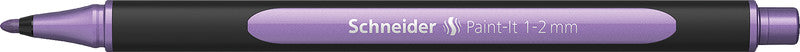 Schneider Schreibgeräte Schneider Paint-It Filzstift Metallic – Rundspitze, 1–2 mm, schnelltrocknend, metallisch violett