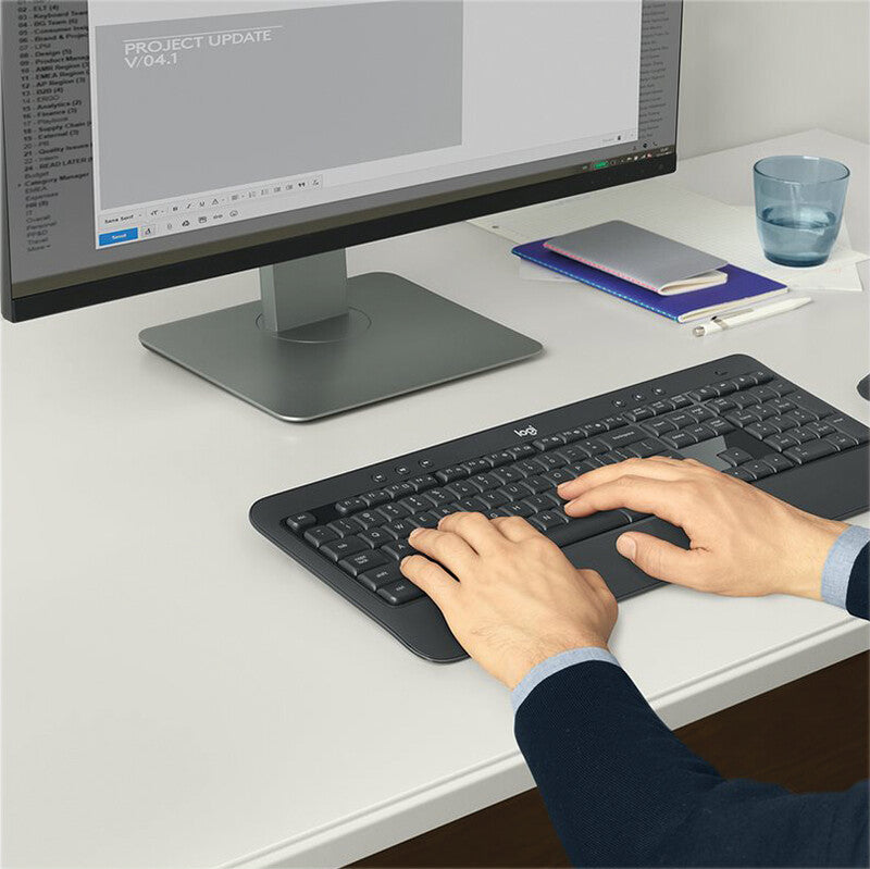 Logitech MK540 Advanced – Tastatur, kabellos (2,4 GHz), CH-Layout (DE-CH) – für Windows, Chrome OS