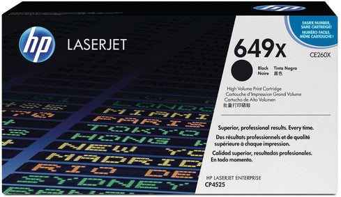 HP Toner 649X – schwarz, 17000 Seiten