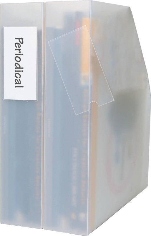 Djois Etikettenhalter – Folie, Hochglänzend, 35×102 mm, Permanent Haftend, 12 Stk