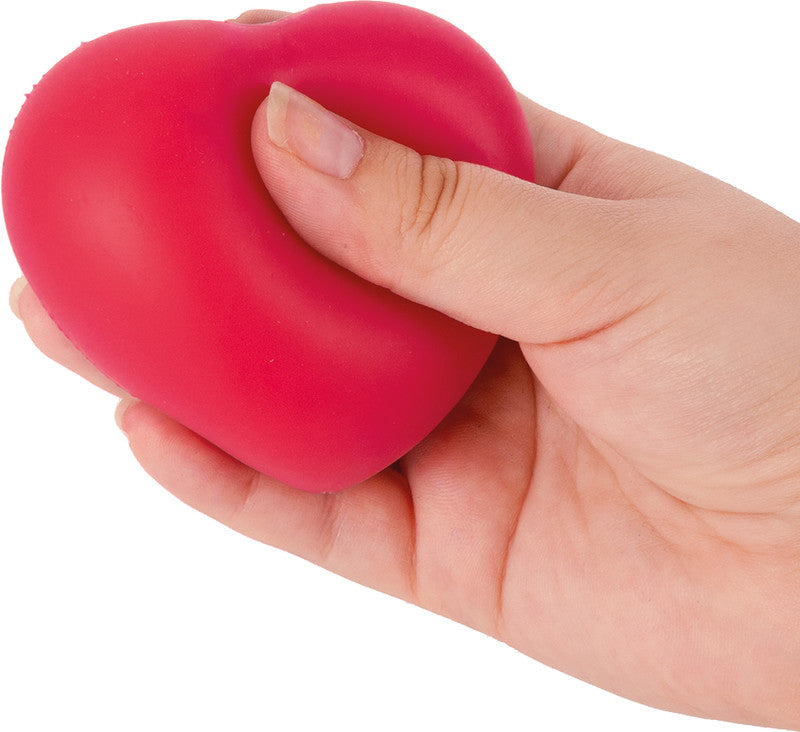 Trendhaus Knautsch-Herz Heartbeat Stressball – 6,5 × 6 × 4,5 cm, mit PVA-Pulver gefüllt