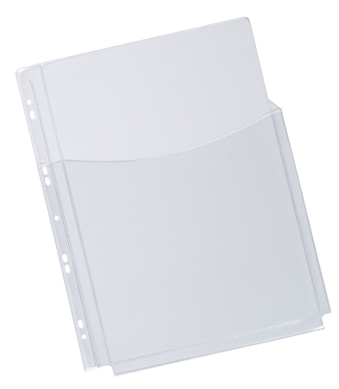 Q-connect Sichtmappe A4, transparent, Kunststoff, glänzend, 180 µm, 50er-Pack