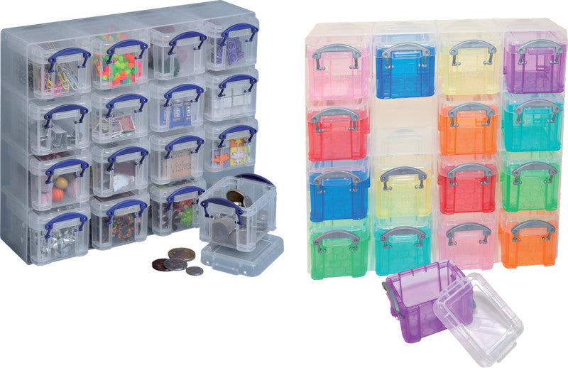 Really Useful Boxes Organizer-Set – Kunststoff, sortiert, 28 × 22,4 × 9 cm – 16er-Pack