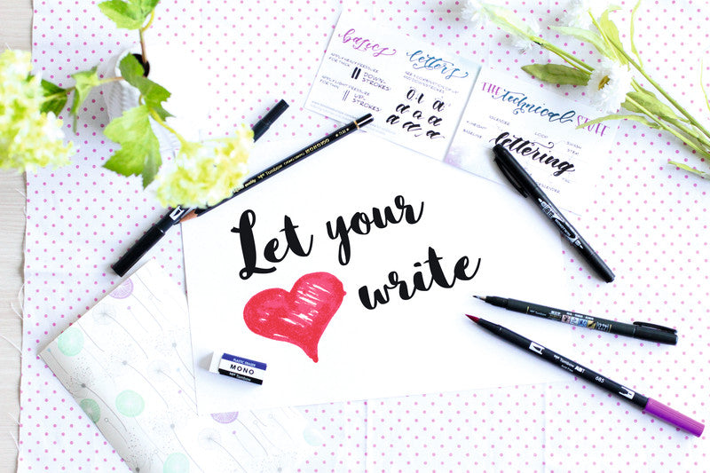 Tombow Bastelset Handlettering – für Fortgeschrittene – 4 ABT Dual Brush Pens