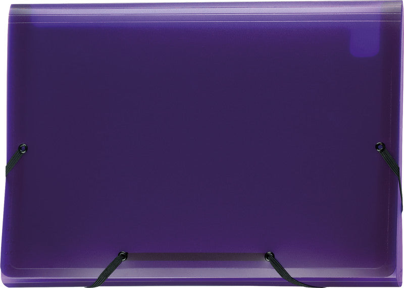 Kolma Sammelmappe für A4, Kunststoff, violett, mit Gummizug
