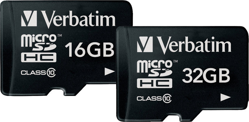 Verbatim Micro-SDHC Speichergerät – 16 GB, Klasse 10, Lesegeschwindigkeit bis zu 45 MB/s, inkl. SD-Adapter