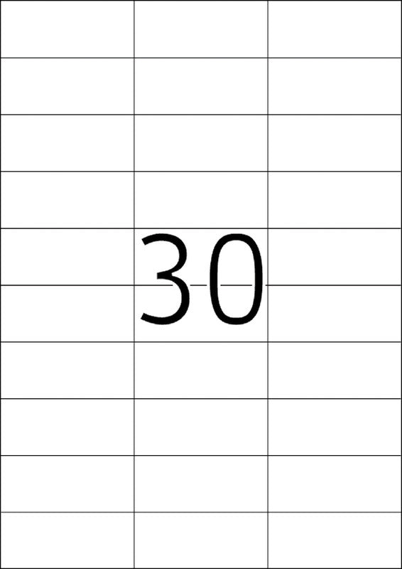 HERMA Schuletiketten – 70×29,7 mm, 3000 Stk, 100 Bogen, Papier, permanent haftend