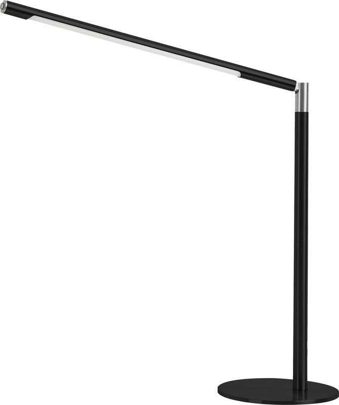 Hansa LED-Tischleuchte Aura – drehbar, stufenlos dimmbar – 2800–6000 K – 400 lm 8 W – schwarz, ABS