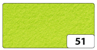 Folia Bastelfilz – Hellgrün – 200 × 300 mm, 10 Bogen, 1,5 mm
