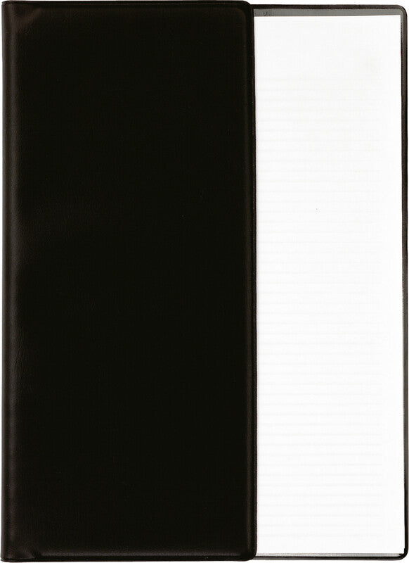 Biella Poly Tischagenda – 1 Woche/2 Seiten, Spiralbindung, 14,8 × 20,8 cm, 2027, Schwarz, FSC