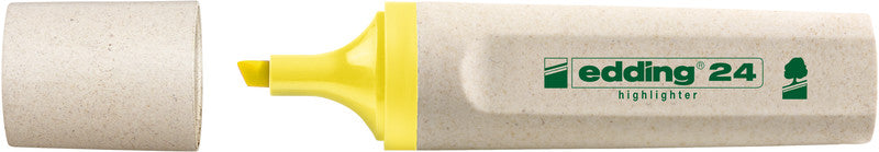 Edding EcoLine Textmarker Gelb – Keilspitze, 2–5 mm, nachfüllbar, Blauer Engel