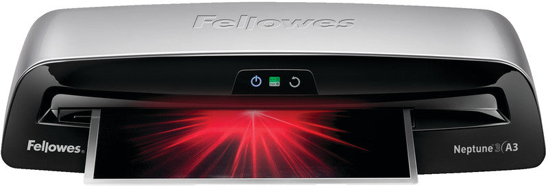 Fellowes Neptune 3 Laminiergerät A3 – 4-Rollen, 75–175 µm, Kaltlamination, Aufheizzeit 1 Min., 800 mm/min