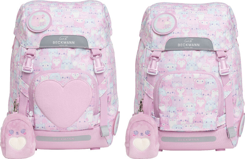 Beckmann Classic 1st – Schulrucksack, Hug Me, 22 l, 24×37×25 cm, für Laptop bis 15", mit Wendetasche