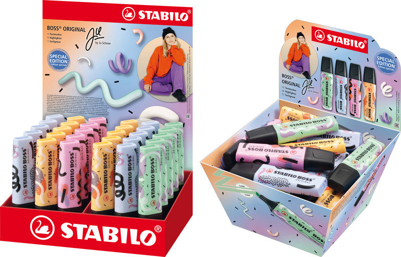 STABILO BOSS Original Textmarker Farben sortiert Pastell – Keilspitze, 2–5 mm