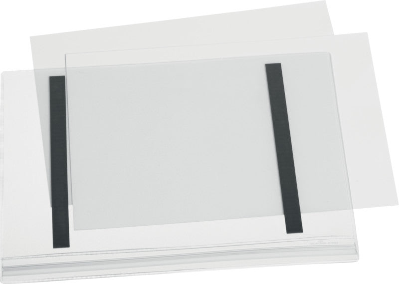 Durable Magnetleiste – 210 × 297 mm, transparent, wiederverwendbar, für A4