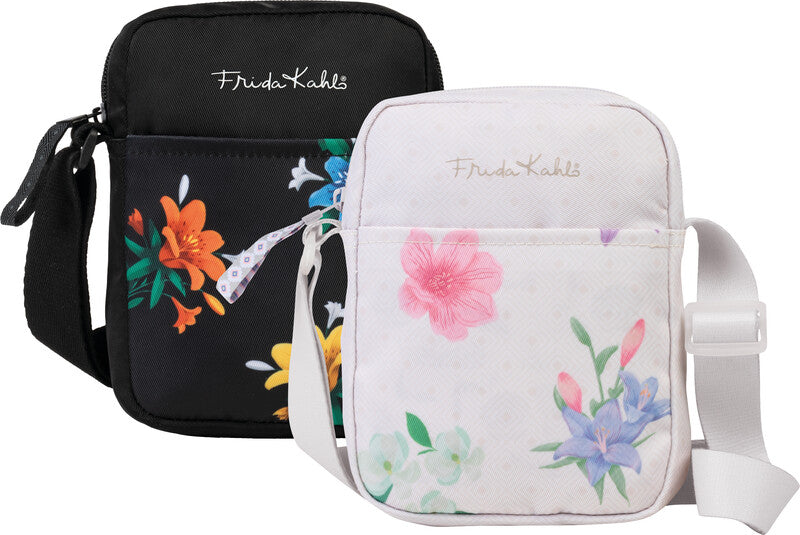 Frida Kahlo Umhängetasche – Nylon, Blumen