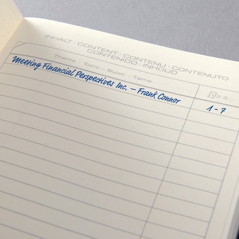Sigel Notizbuch A5, kariert, Fadenheftung, 194 Seiten, 80 g/m² – dunkelgrau