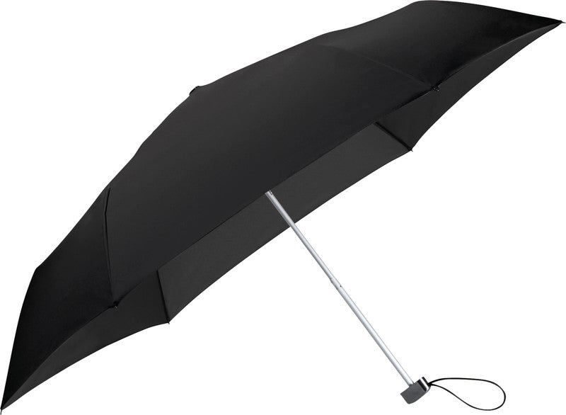 Samsonite Taschenschirm Rain Pro – manuell – Ø 97 cm, L 24 cm – schwarz – windfest – Kunststoff/Metall