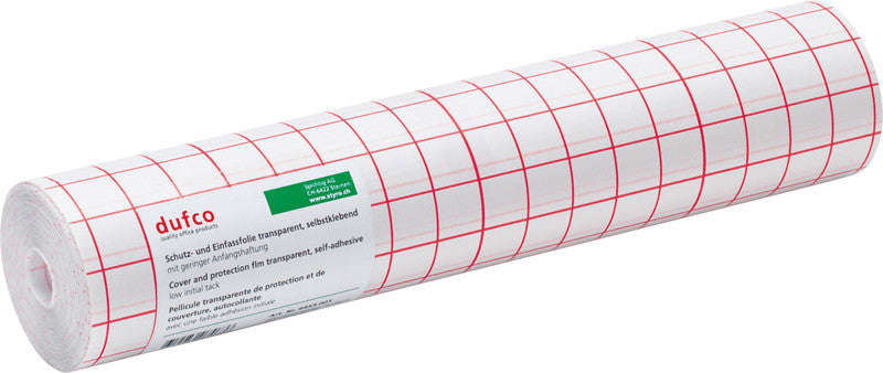 Dufco Klebefolie – glänzend, permanent, transparent – 40,0 × 2500,0 cm