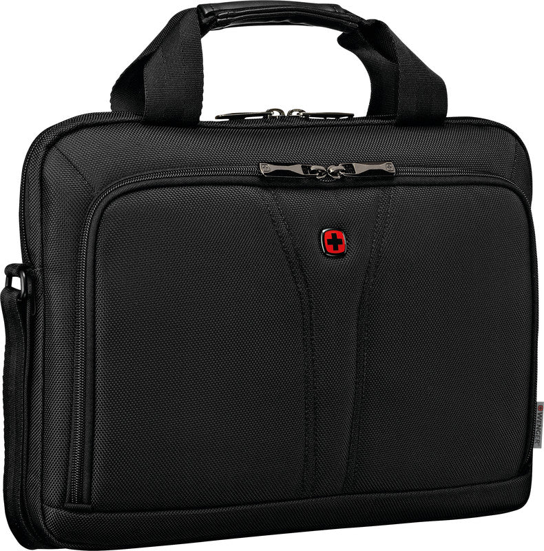 Wenger/SwissGear Wenger Notebook-Tasche – für Notebooks bis 14", 5 l, recyceltes PET (rPET), schwarz