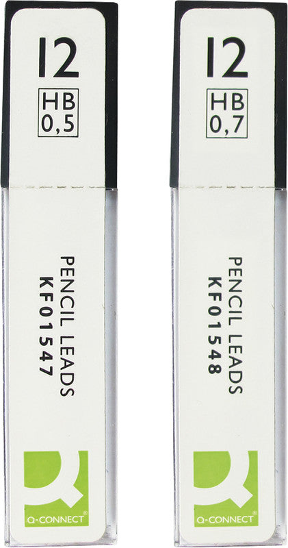 Q-CONNECT Bleistiftminen – Grau, 0,7 mm, HB, 12 Stk.