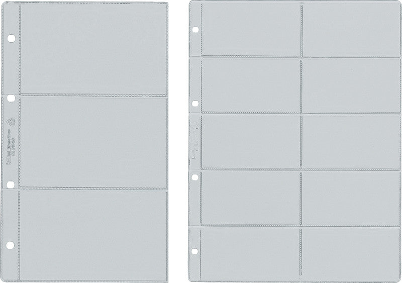 Kolma Sichtmappe – Transparent, Kunststoff, für Visitenkarten, 10er-Pack, 100% Recycelbar