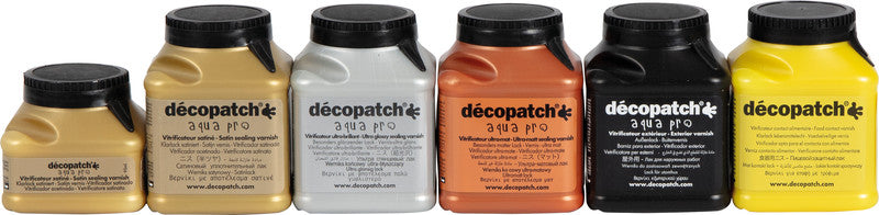 Décopatch Serviettentechnik-Lack – Transparent, Satinierter Effekt, 90 ml, für Karton, Holz & Keramik