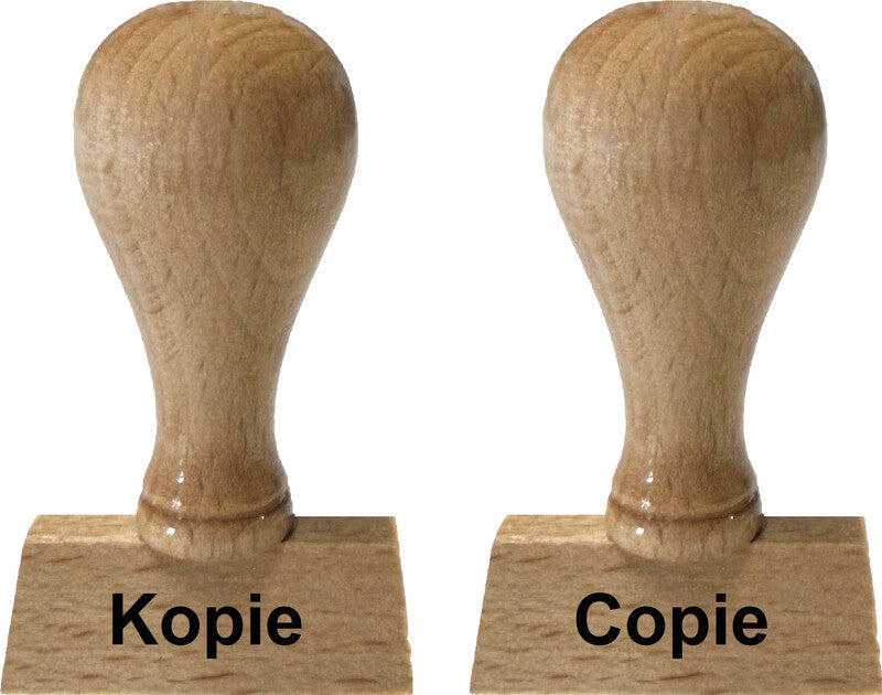 Glatz Motivstempel – Motiv: Erledigt, Holz, 32 × 6 mm, Deutsch, ohne Kissen