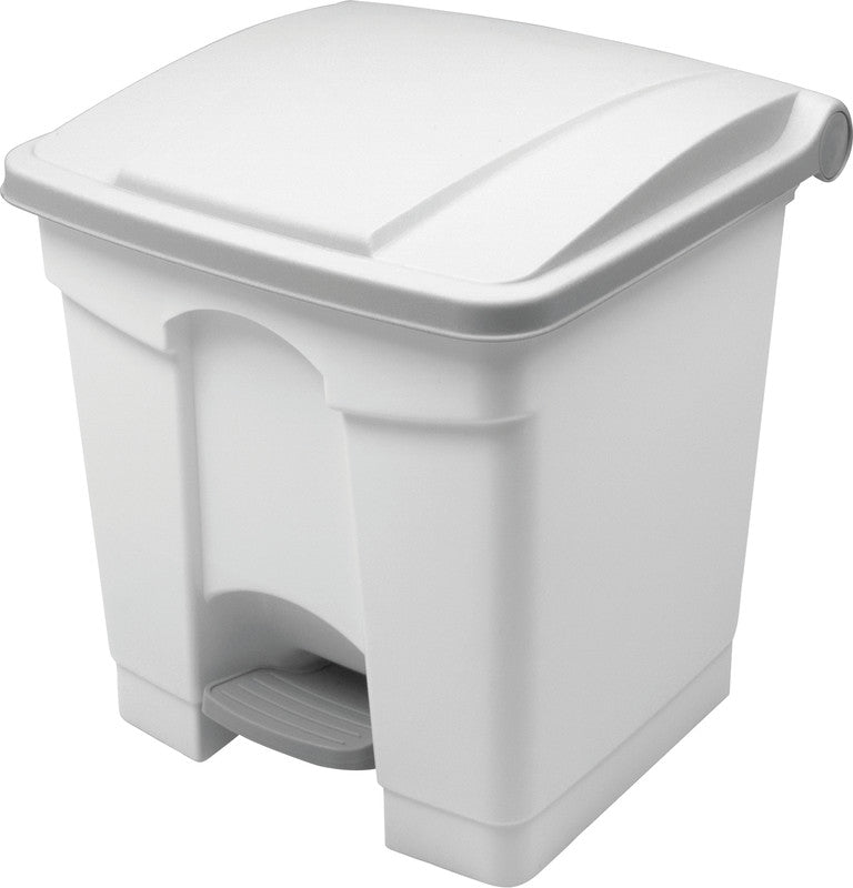 Helit Treteimer the step – 30 l – Kunststoff (PP), rechteckig – weiss