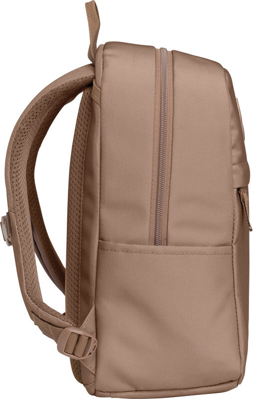 Beckmann Kindergartenrucksack, Mystic Brown, 10 l, 21×34×16 cm, mit Teddybäranhänger