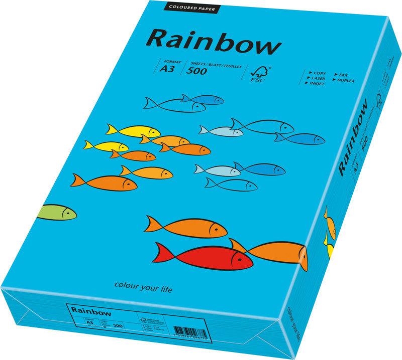 Papyrus Kopierpapier – A3, 120 g/m², Blau – für Inkjet/Laser/Kopierer – FSC – 250 Blatt