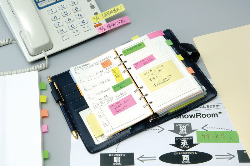 Yamato Haftnotizen – 50×10000 mm – neongrün, mit Spender, auf Rolle, Papier