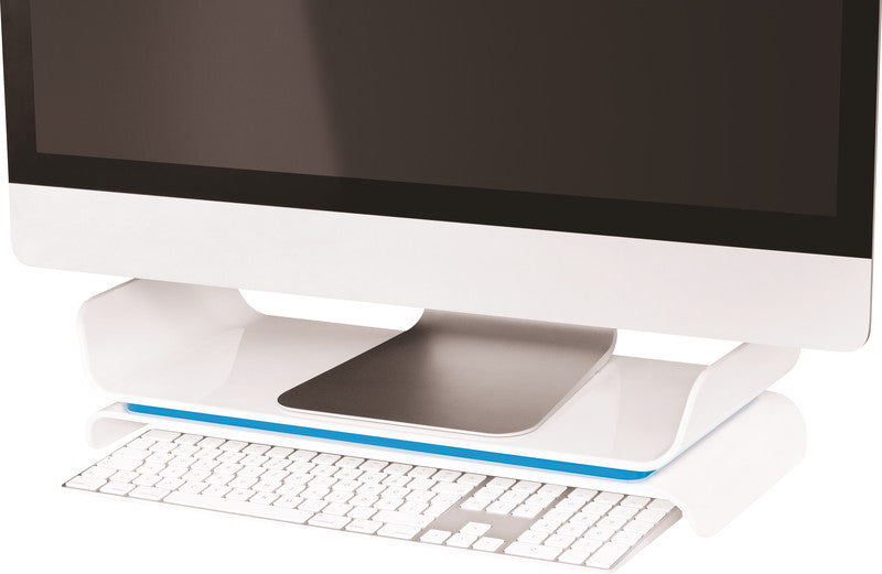 Leitz 65040036 – Tischhalterung, bis 27", blau, weiss
