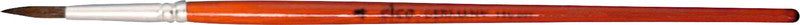 Elco pinsel Elco Aquarellpinsel – braun, Ponyhaar, 6er-Pack, Aluminiumzwinge, runde Spitze